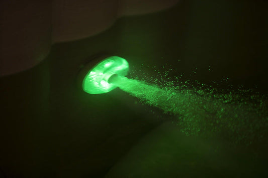 ColorJet LED light fitted on Lay-Z-Spa HydroJet hot tub jet