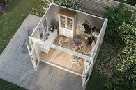 Cornelia gazebo garden room in landscaped setting