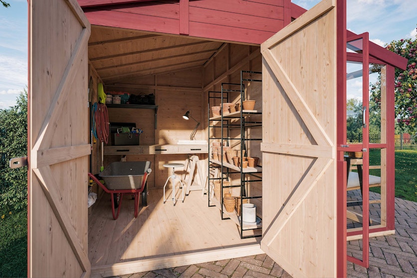 Polhus Ernst Shed Storage Double Doors