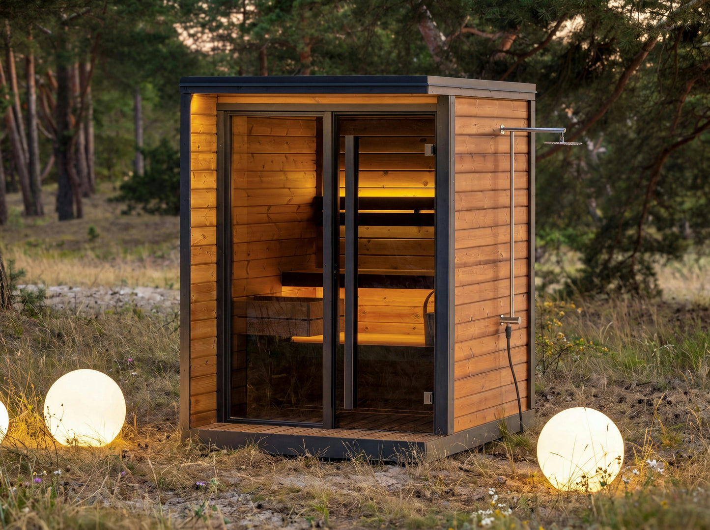 Sauna Tapio exterior compact garden sauna