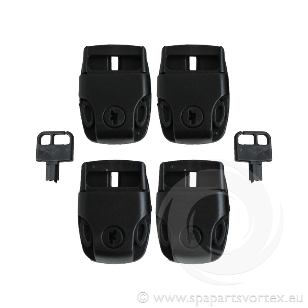 Spa cover clips pack of 4 secure fastening