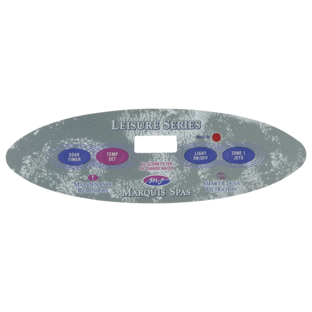 (650-0490) Marquis Spas Overlay Lezur 4 Button 2000-04