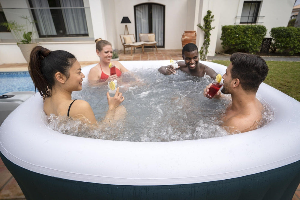 Ryny Ibiza AirJet hot tub full setup with accessories