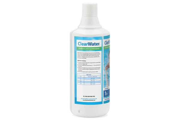 ClearWater Water Clarifier 1L bottle front label close-up