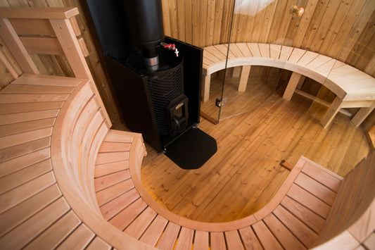 Outdoor Sauna – Two Rooms – 3,2 Meter – Thermally Modified Wood