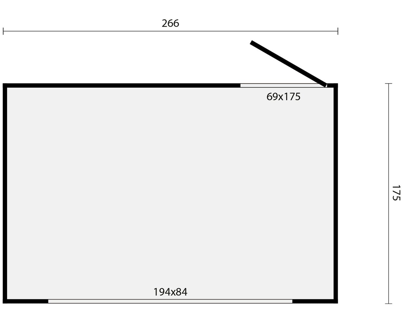Vixen Kiosk 2.66 x 1.75m