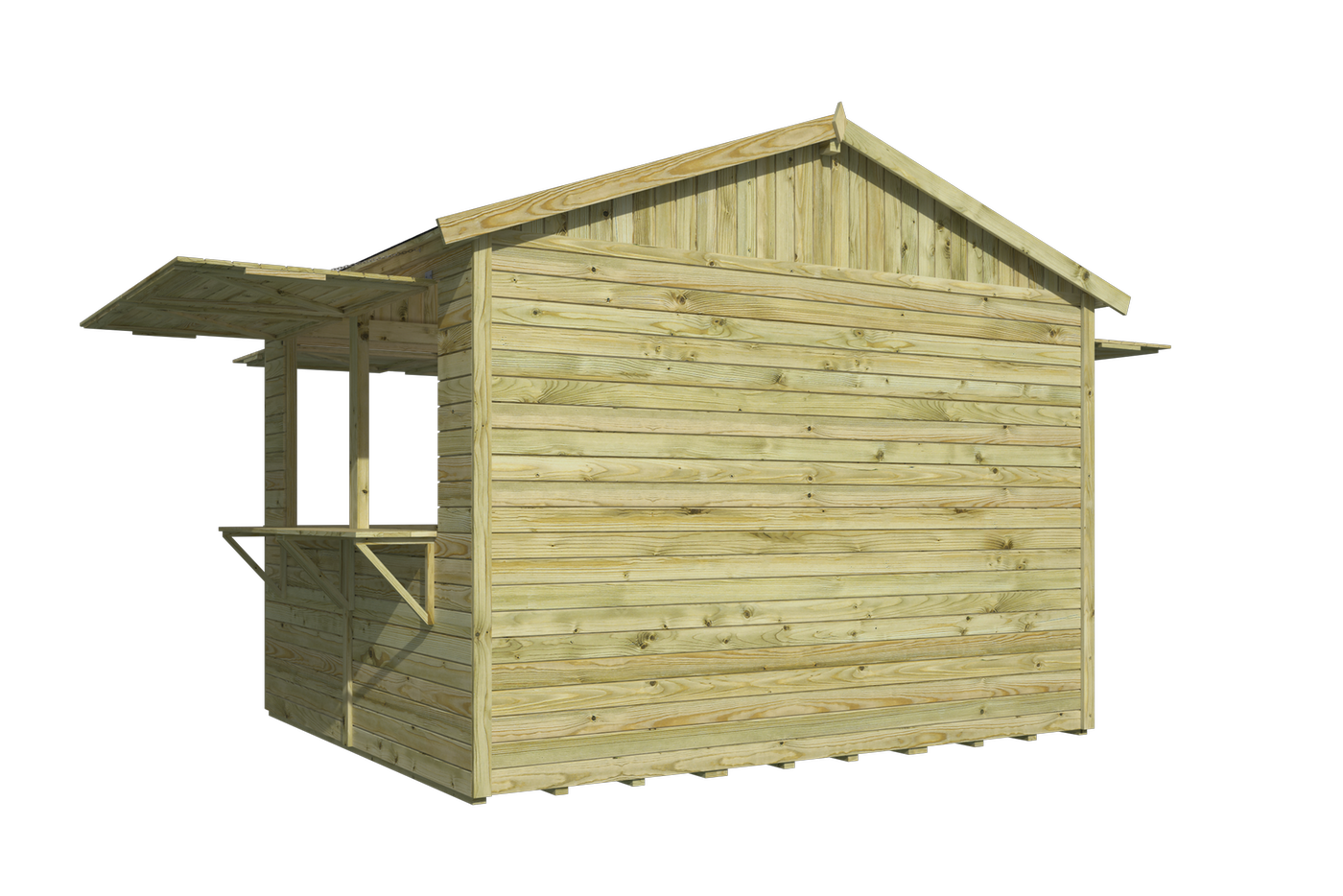 Playa Kiosk 3.08 x 2.43m (Pre-Treated Green)