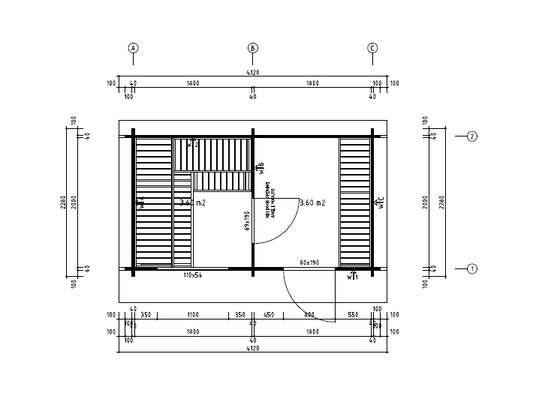 Jakobstad Sauna House 3.72m x 2.08m