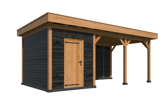 Alcott Gazebo lockable enclosed bay detail