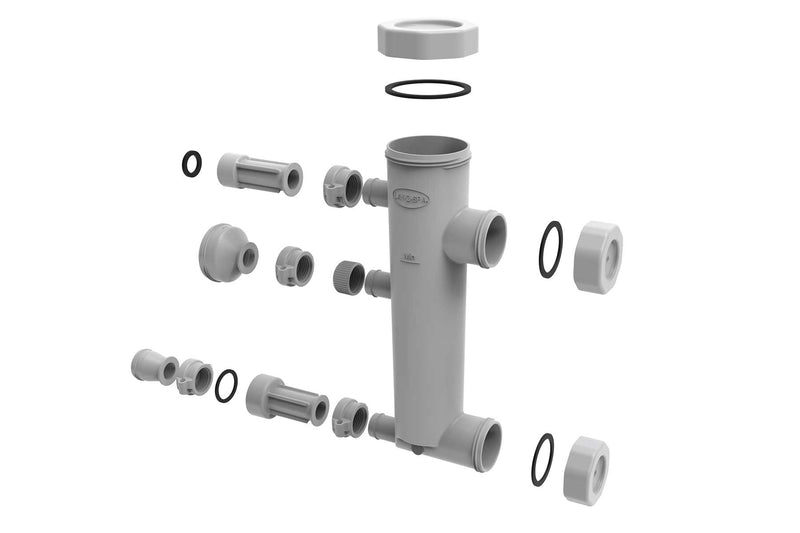 Descaler tool connected to Lay-Z-Spa hot tub pump