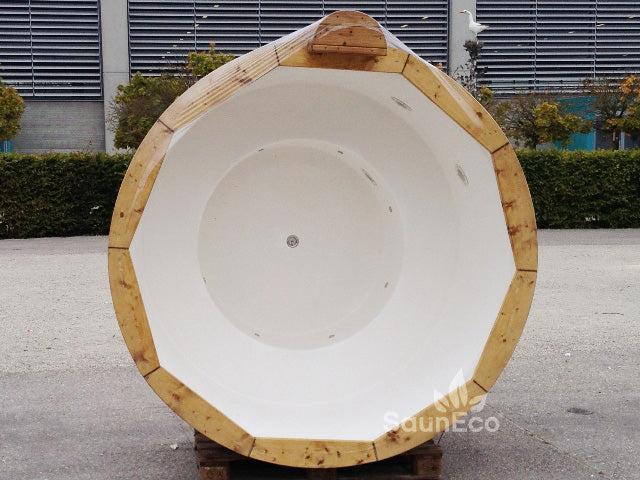 Barrel Saunas – Luxurious Wooden Jacuzzi (2m) for 6 | Bubble Jets, LED Lighting & Wood-Fired Furnace