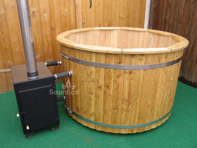 External Marine Aluminium Wood-fired Hot Tub Stove (50kW)