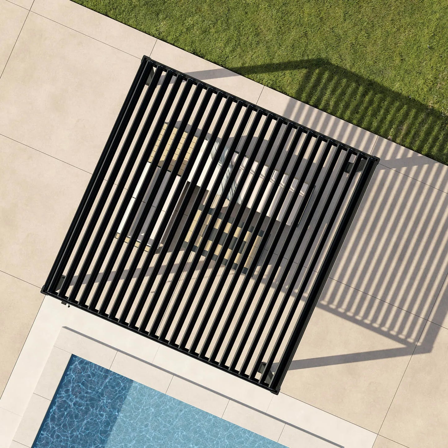 Mirador Infinite Pergola — 12'×12' | Charcoal