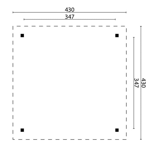 Gabby Pent Gazebo dimensions diagram