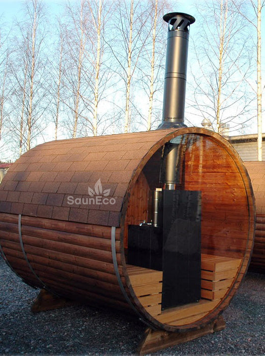 Stoveman XS-Y sauna heater stone deck close-up