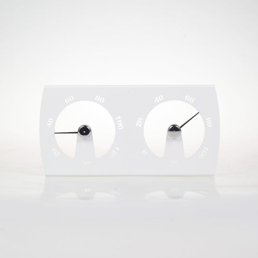 SAUFLEX PACIFIC TERMO HYGROMETER, WHITE