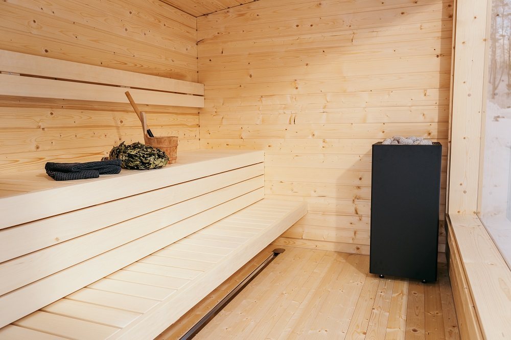 ELECTRIC SAUNA HEATERS CORE BLACK 6kW, WITHOUT CONTROL UNIT