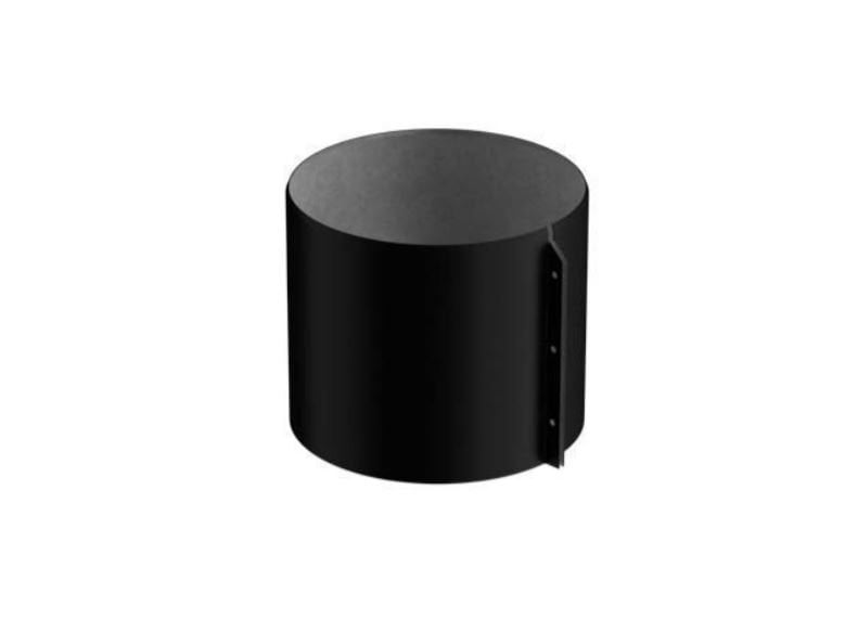 SMOKE PIPE FOR WOOD BURNING STOVE, 160MM, Ø215MM, BLACK