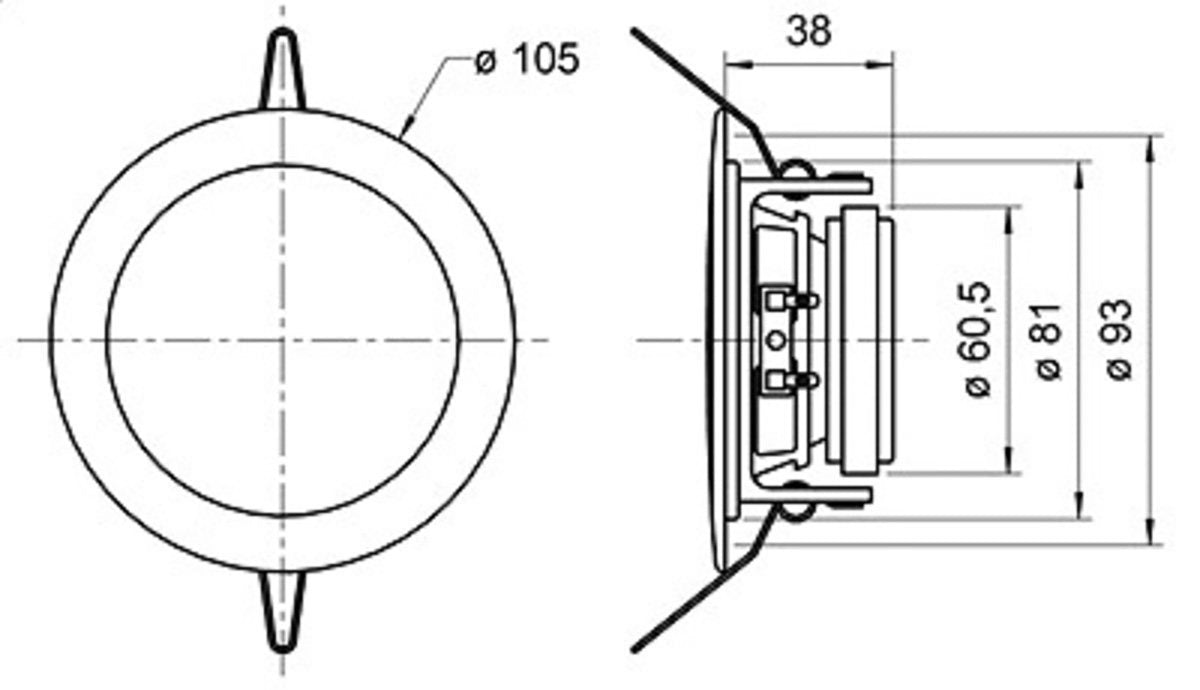 AUDIO SPEAKER FOR SAUNA VISATON, 30W