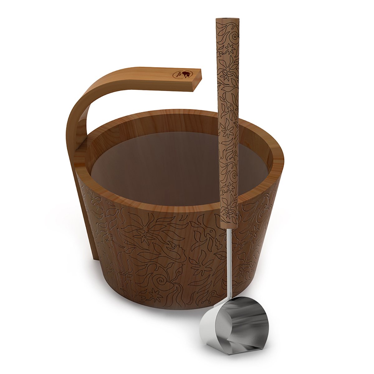 Sauna set «More Steam» coloured, premium, SAWO 4.0 L by SAWO - The Warm Living UK