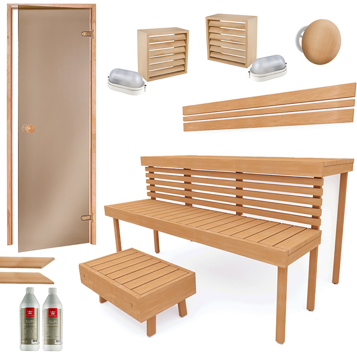 Building Kit - Sauna Standard, Alder by Saunainter - The Warm Living UK