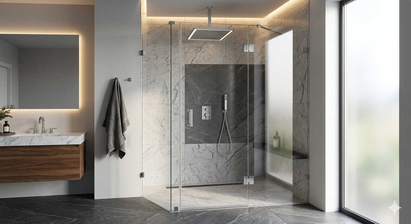 Frameless Glass Shower