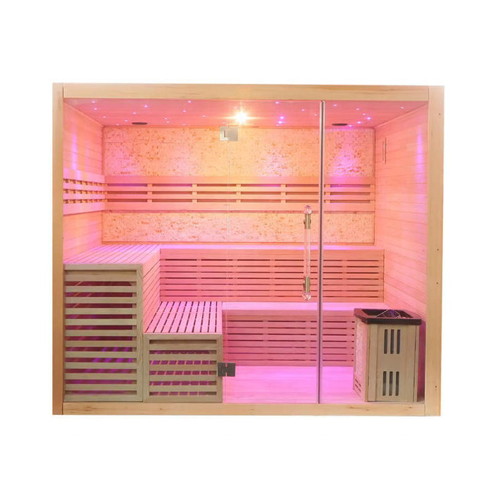 SAUNAONES® Include Therapy Wood Traditional Steam Sauna Modern Relax 7