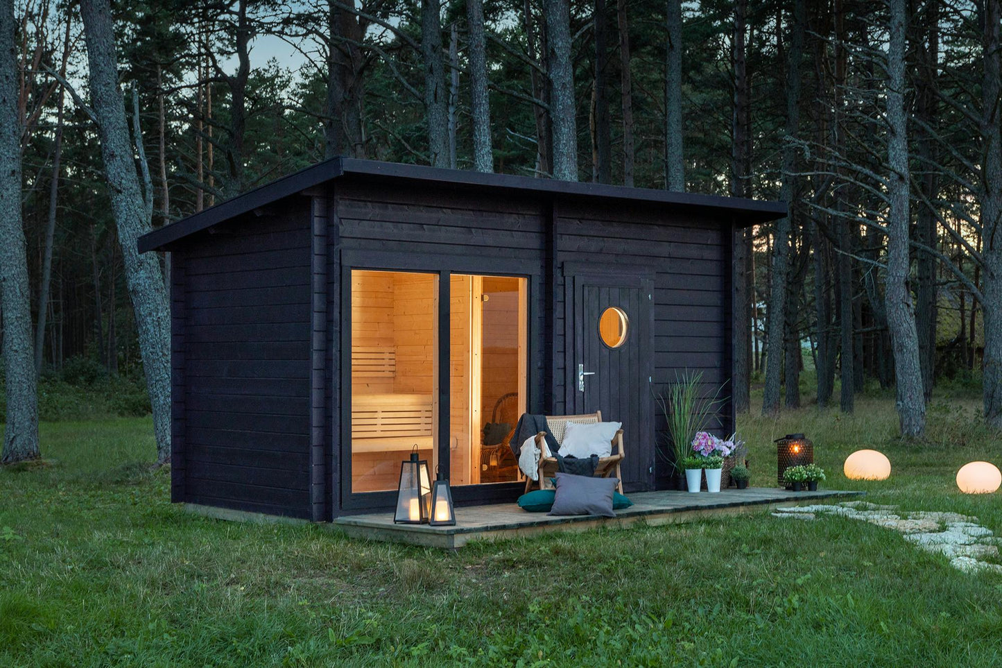 Sauna Kivi changing room area