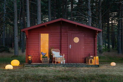 Sauna Vinja interior aspen benches