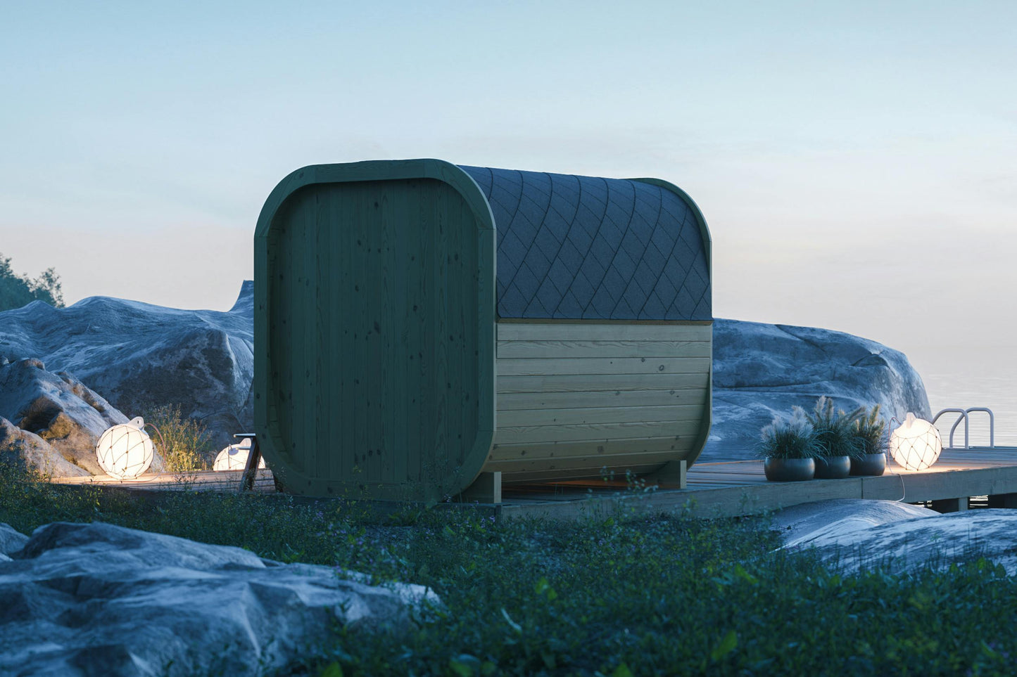 Sauna Selvik 4.6m² Garden Sauna 3-4 Person