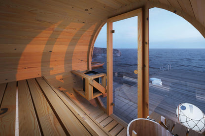 Barrel Sauna Vidar wooden benches
