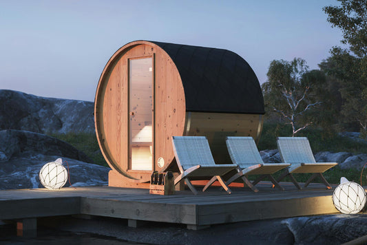 Barrel Sauna Edda 4 person garden barrel sauna