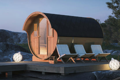 Barrel Sauna Loke | Garden Sauna with Changing Room