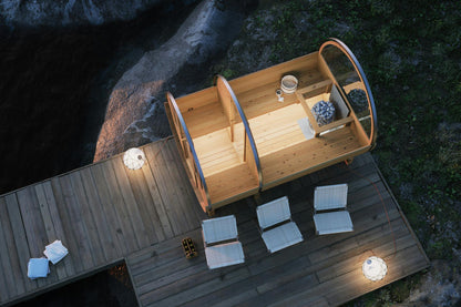 Barrel Sauna Loke | Garden Sauna with Changing Room