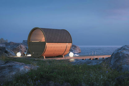 Brage Barrel Sauna | 6.5m² ThermoWood 4-6 Person