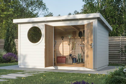 Storage Shed Lo 9m2 timber garden shed exterior view