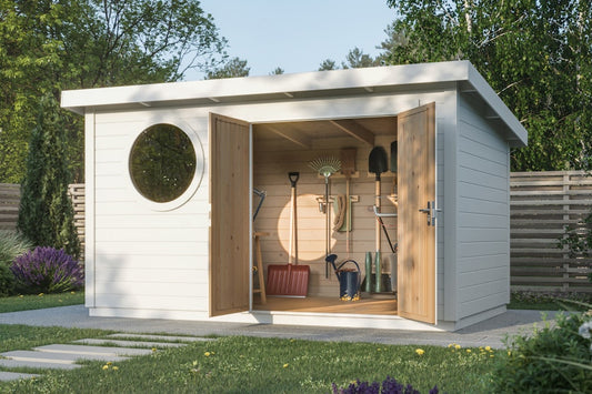 Storage Shed Lo 9m2 timber garden shed exterior view
