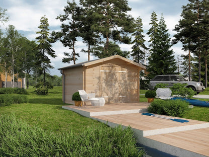 Storage Shed Berit log wall construction