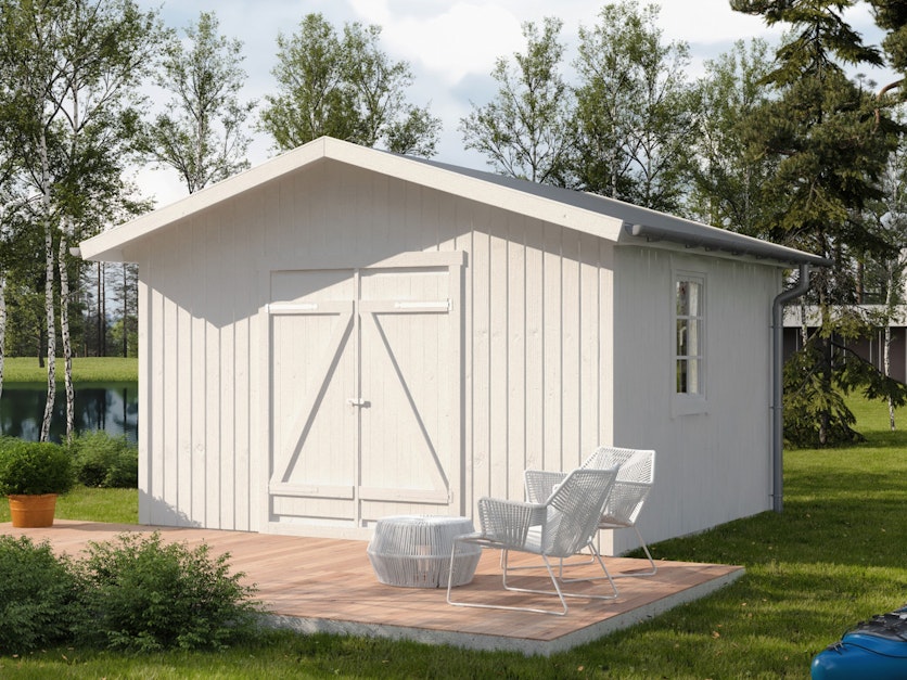Storage Shed Göte 14m2 garden building exterior