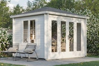 Cornelia gazebo folding doors open onto patio