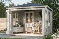 Cornelia gazebo interior seating area