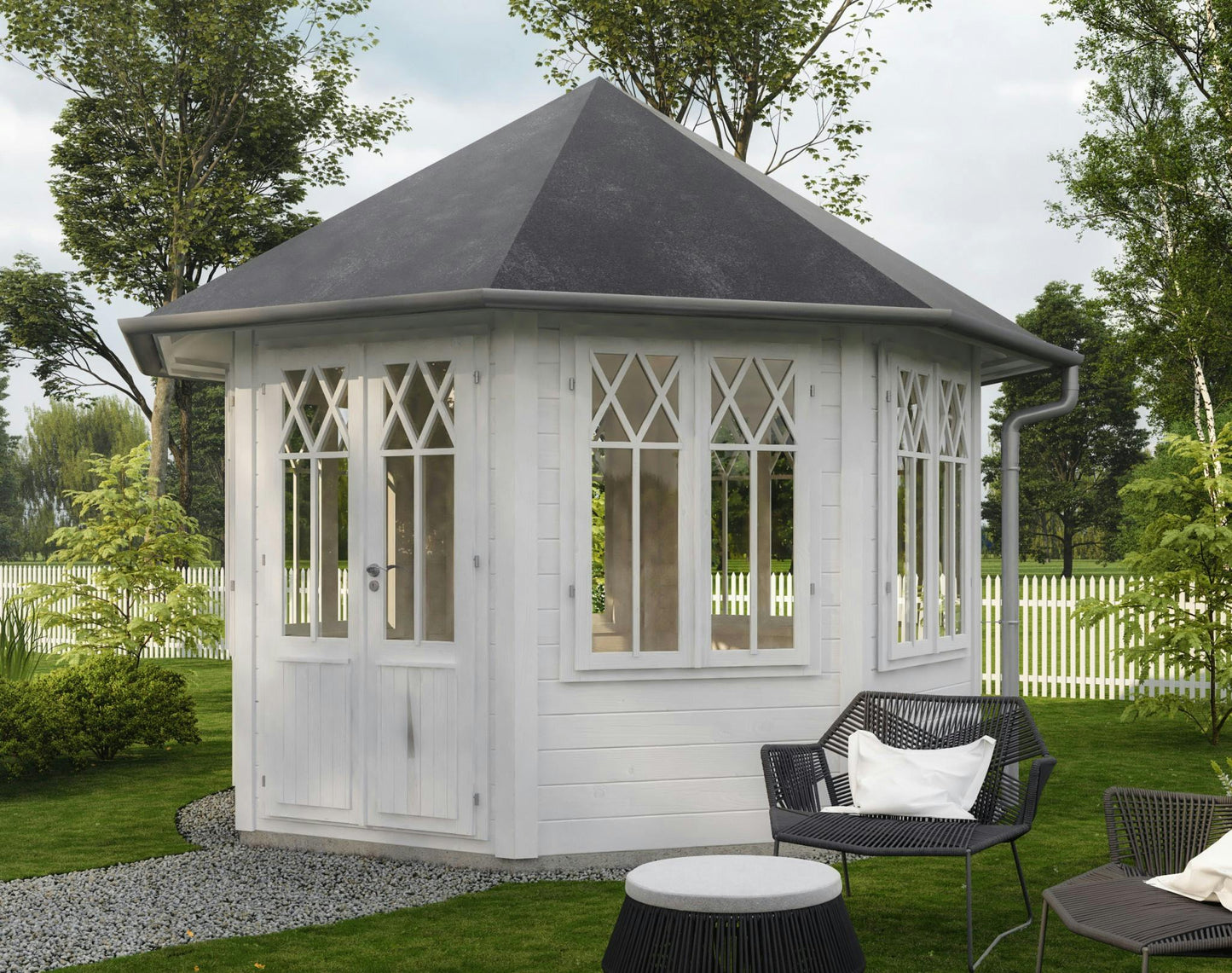 Gazebo Angela with 7 windows