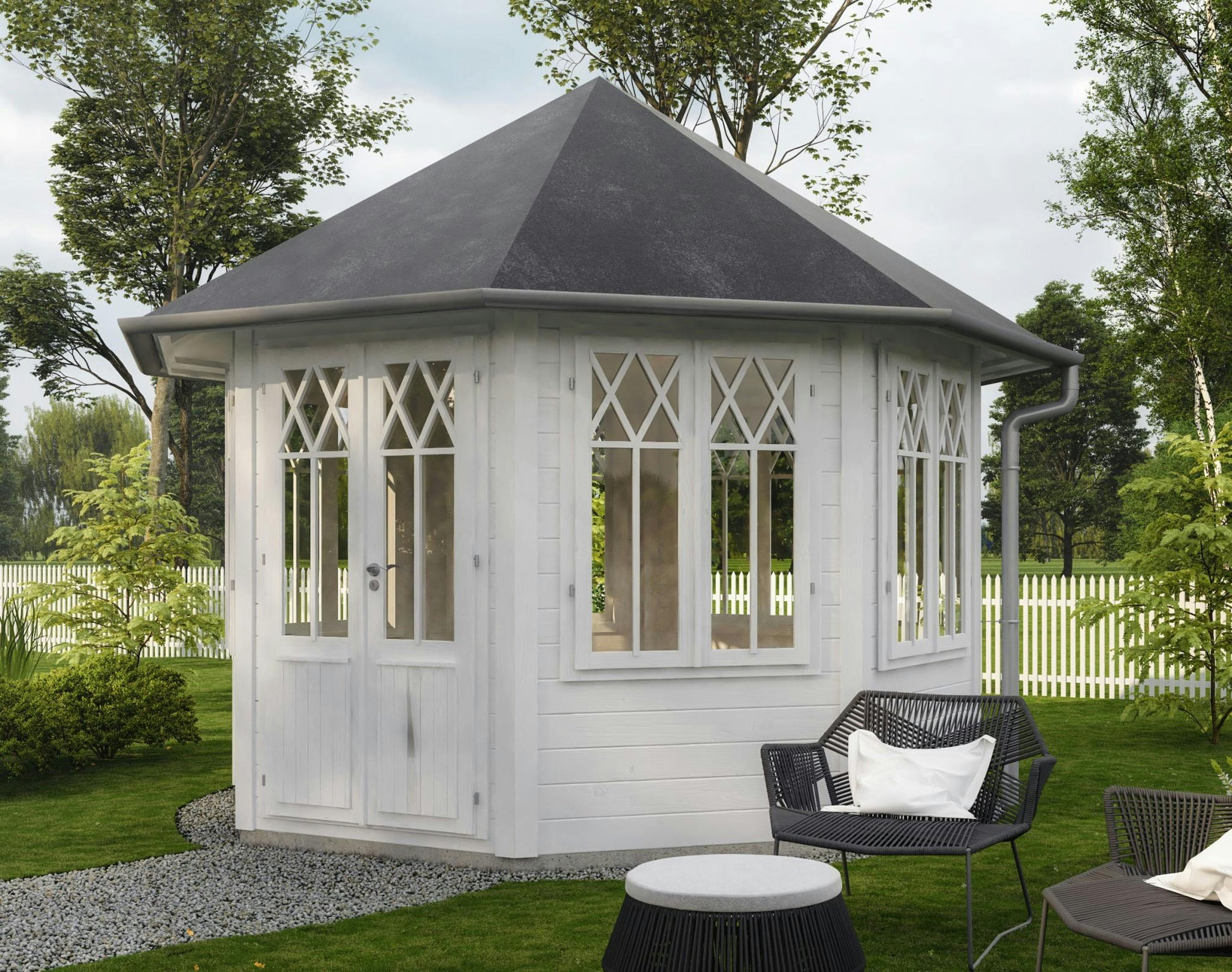 Gazebo Angela with 7 windows