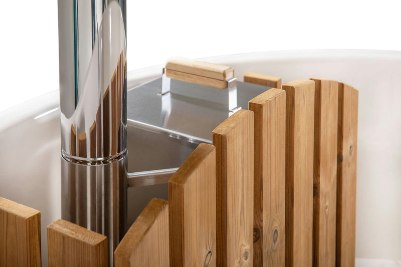 Hot Tub Original | 5–6 Person Wooden Hot Tub with Direct-Acting Wood-Burning Stove