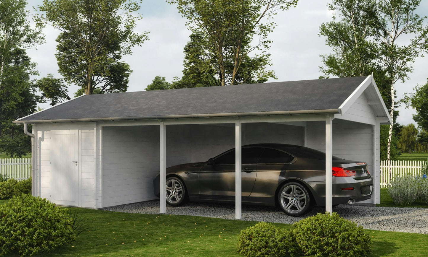 Carport Krister with Storage Shed – 7m² Storage