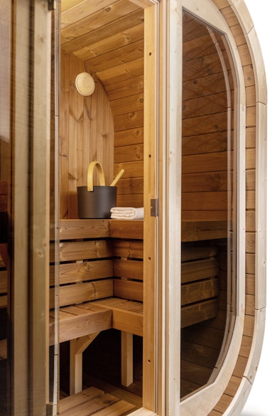 Sauna Narvik Garden Setting Exterior View