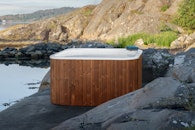 Hot Tub Elegante ThermoWood exterior with LED lighting