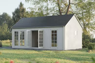 Annedal garden house exterior side view