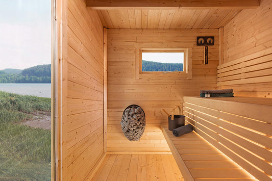 Sauna Tarja interior bench view