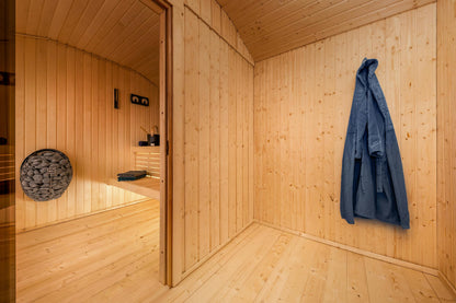 Sauna Anja changing room interior